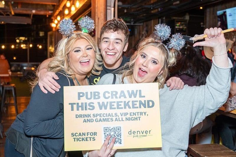Billet 4+ Hour Party Pub Crawl - Centre-ville de Denver Ballpark District