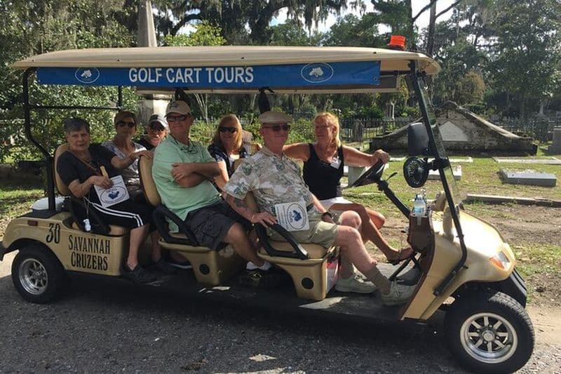 Billet Golf Panier Tours, Bonaventure Cemetery Savannah Cruzers