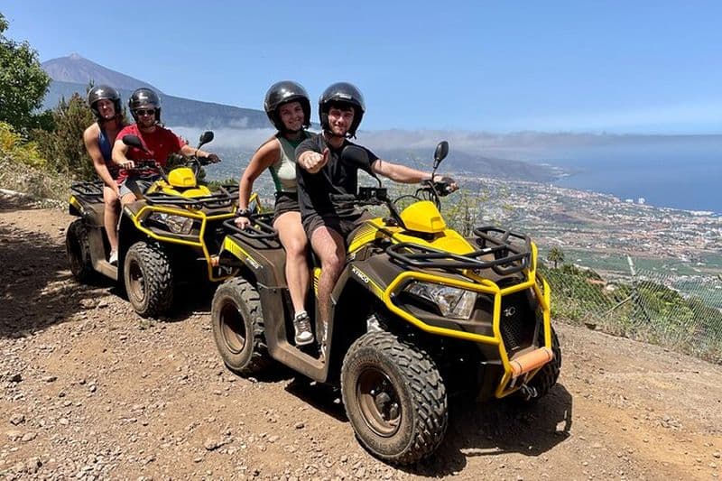 Puerto de la Cruz : aventure en quad tout-terrain, collations et photos