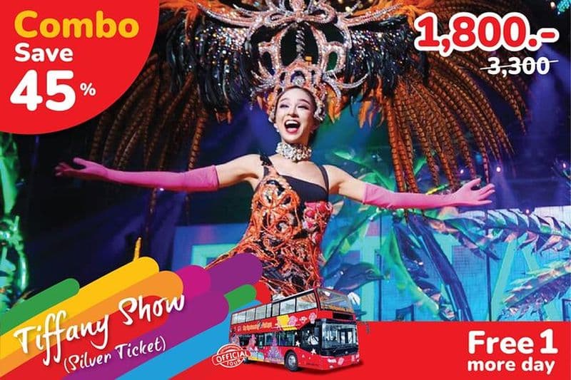Visite combinée en bus à arrêts multiples à Pattay et spectacle Tiffany