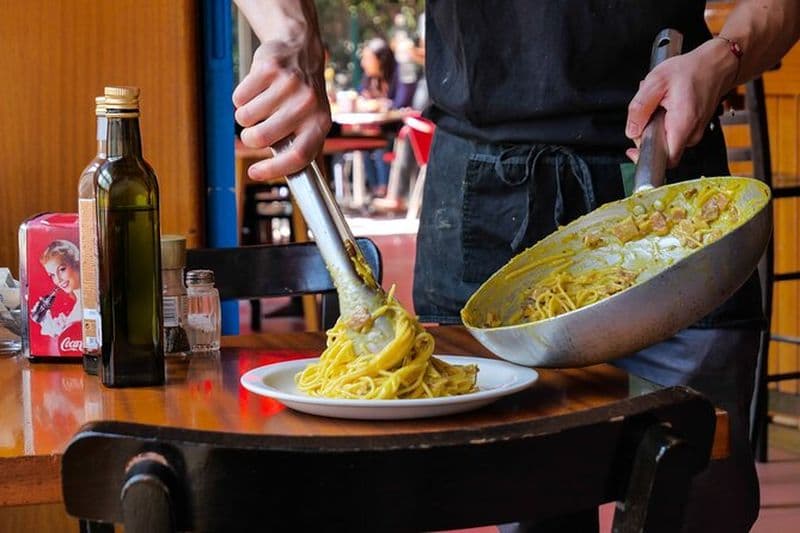 Billet Préparez des pâtes carbonara à partir de rien dans un club de jazz à Venise