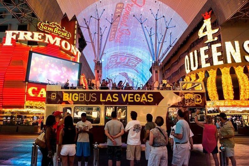 Billet Big Bus Las Vegas : Visite nocturne touristique en bus à toit ouvert