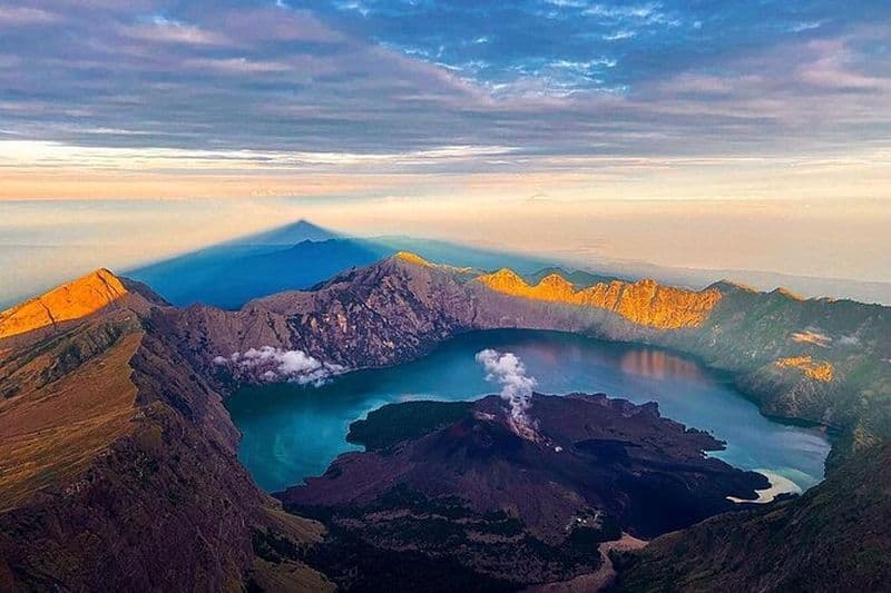 Sommet du trekking 3D / 2N Rinjani, lac et sources chaudes.