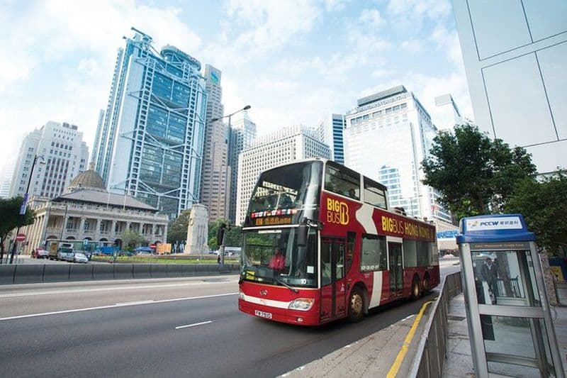 Excursion touristique à arrêts multiples Big Bus en bus à toit ouvert à Hong Kong