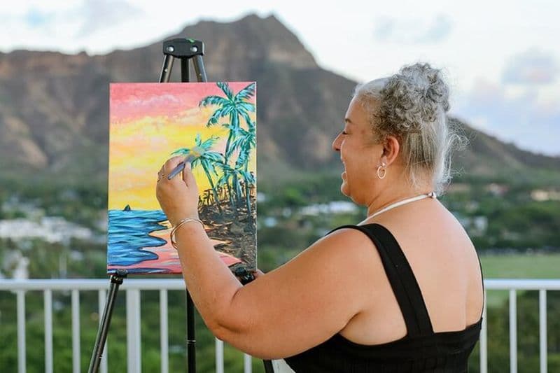 Billet Libérez votre créativité Fête de peinture de style hawaïen à Waikiki