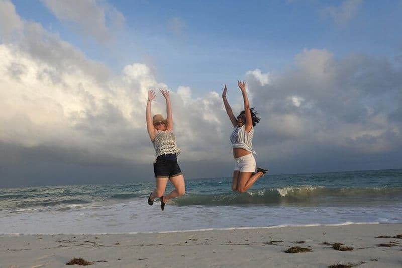 Isla Blanca expédition privée en vélo et en bateau cancun mexico