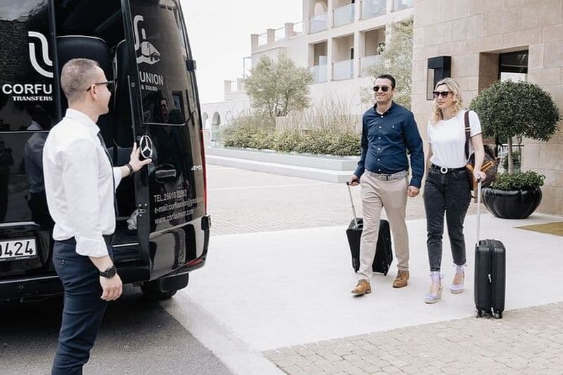 Corfu Airport Transfert privé de départ