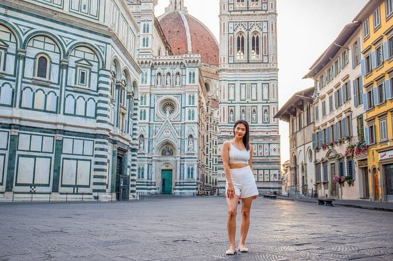 Promenade photographique à Florence avec café