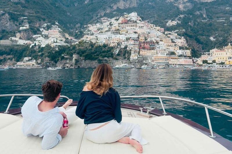Billet De Sorrente : Visite en bateau de Positano et de la côte amalfitaine avec pick-up
