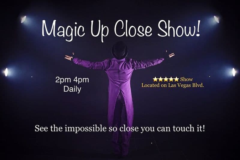 Billet Spectacle Magic Up Close Early au Las Vegas Magic Theatre
