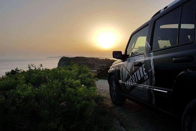 Safari privé en jeep au coucher du soleil dans le nord-ouest de Corfou avec dîner