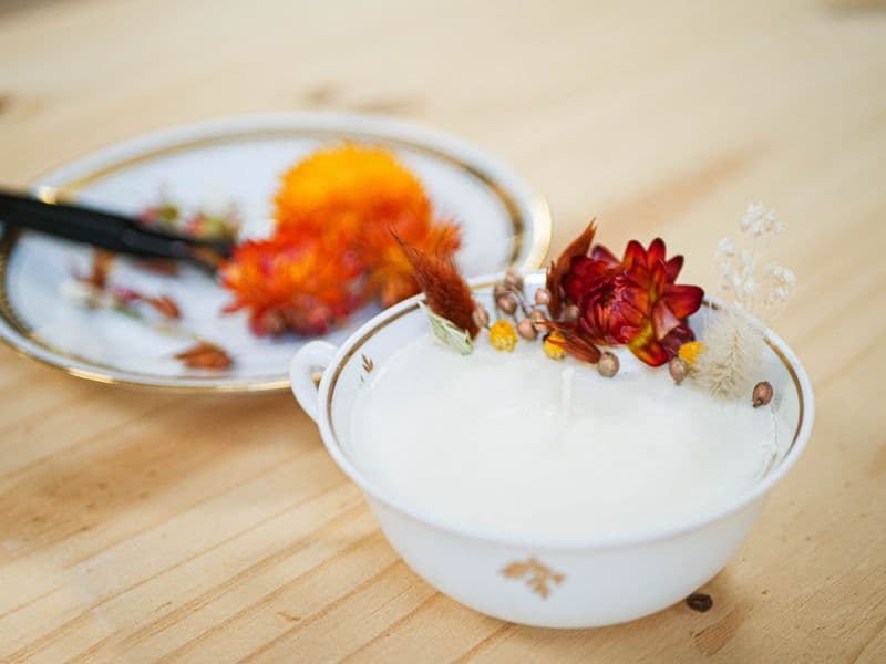 Billet Réalisez votre bougie fleurie